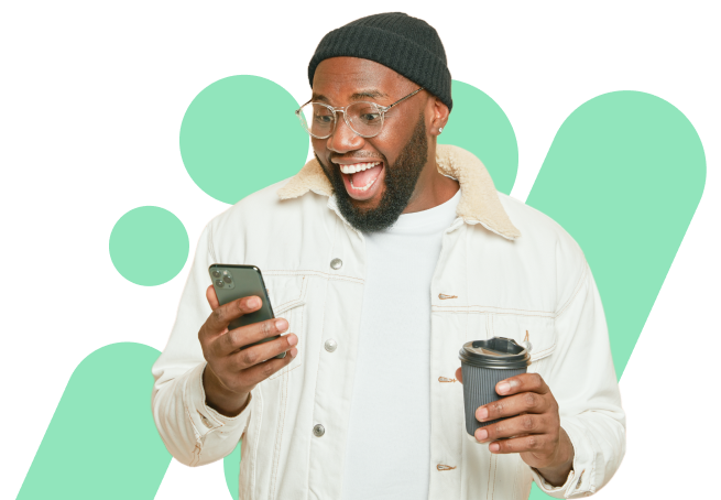 Happy business owner
